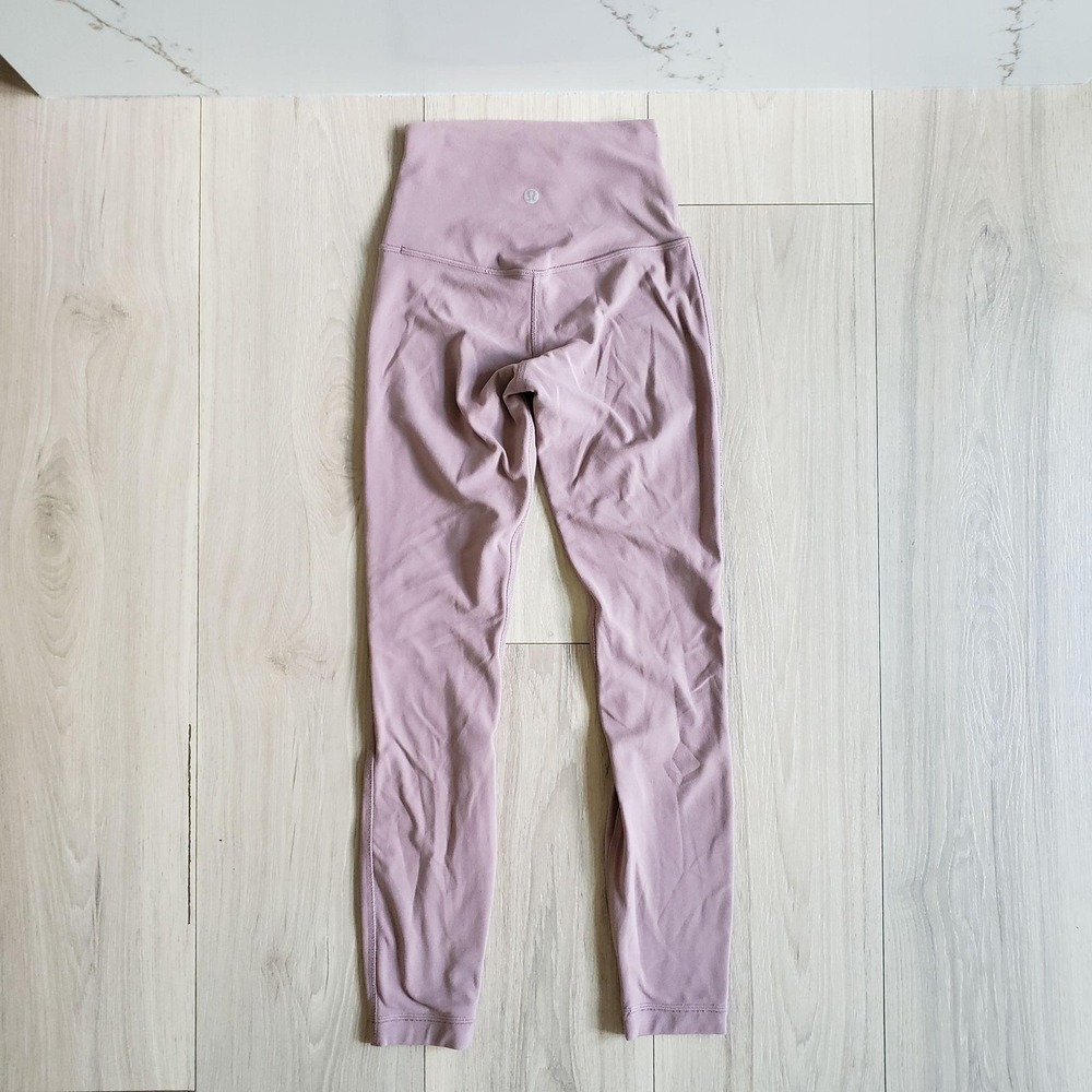 Lululemon Align Leggings Womens 0 Twilight Rose High Rise 25 Nulu Pants W5CTCS